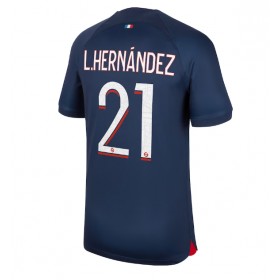 Paris Saint-Germain Lucas Hernandez #21 Hemmakläder 2023-24 Kortärmad